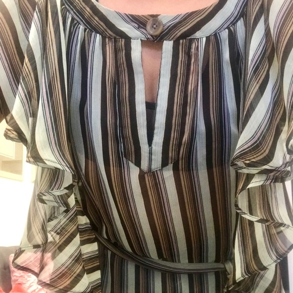 Stripe ruffle blouse - Picture 4 of 6